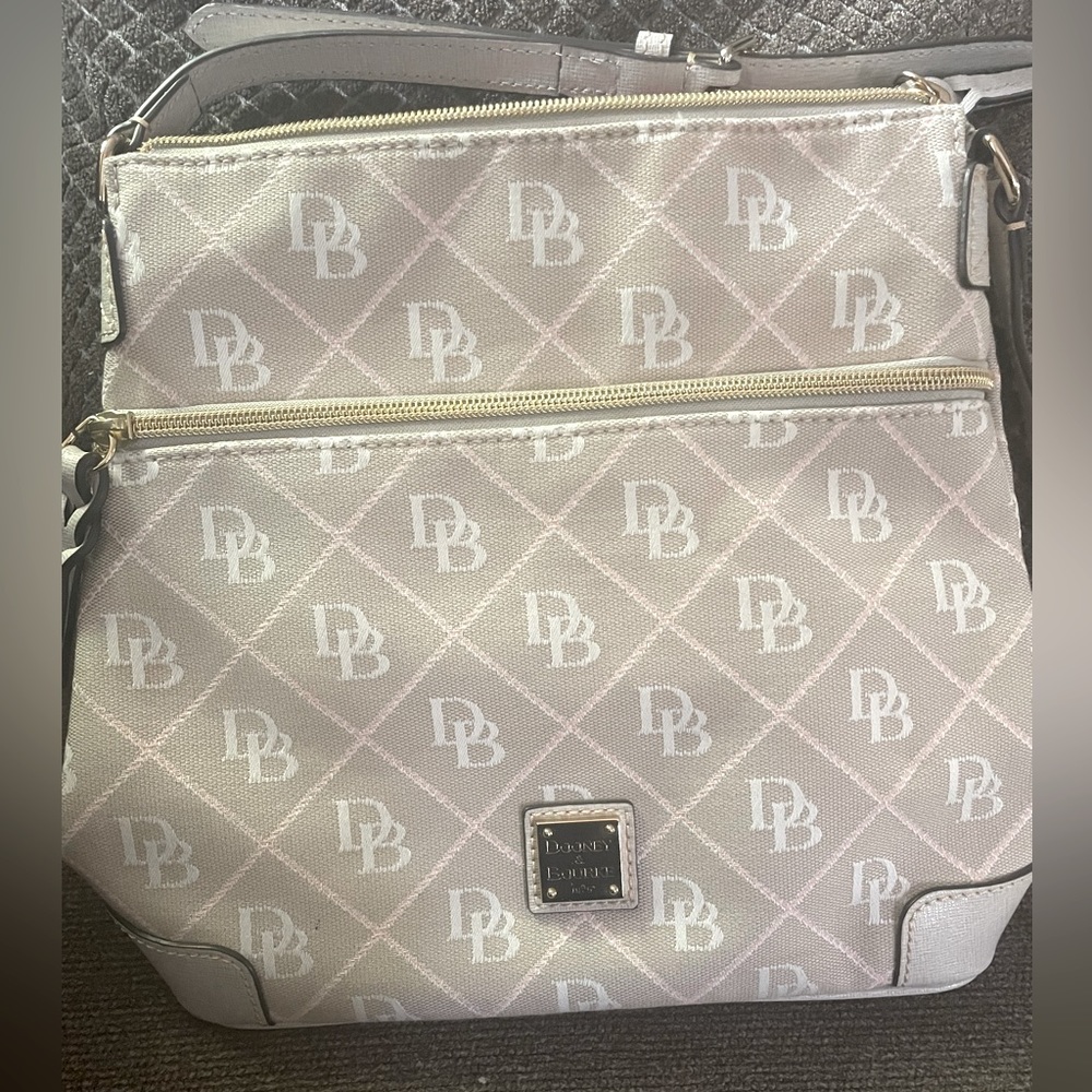 Dooney and Bourke Crossbody logo’d  handbag.